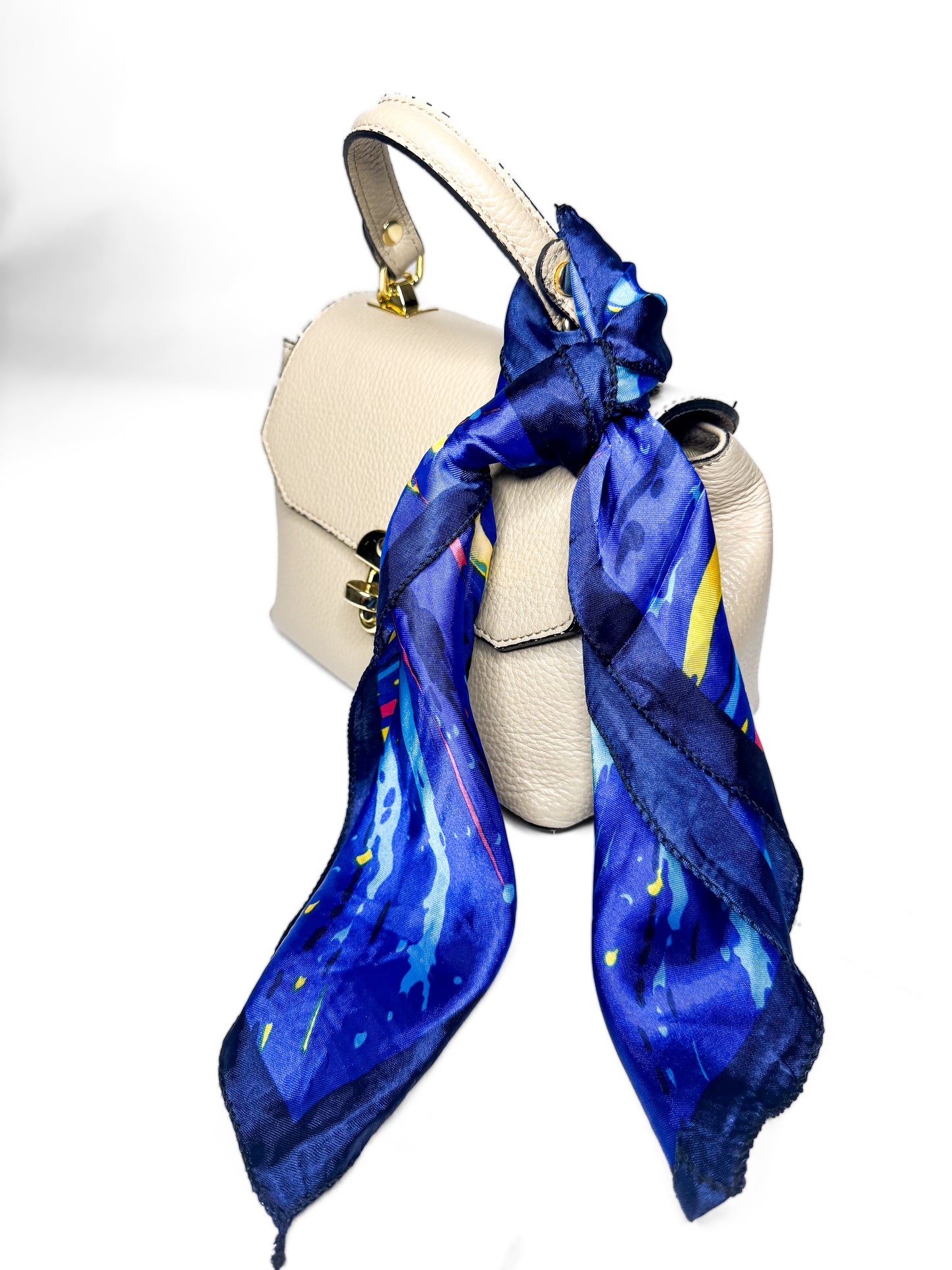 Accessory Scarf Blue & Yellow