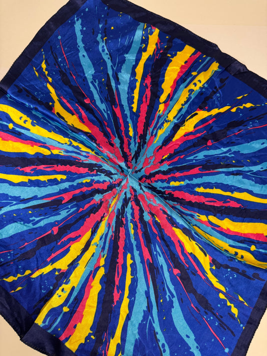 Accessory Scarf Blue & Yellow